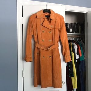 Colebrook Genuine Suede Trench Coat